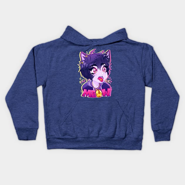 MEOW #1 Kids Hoodie by bekkie